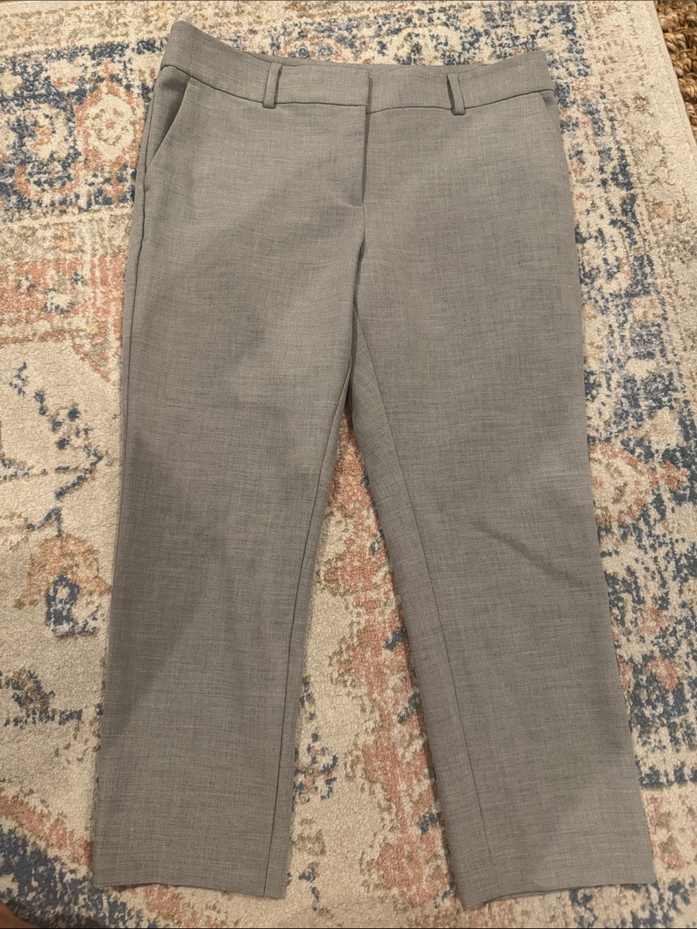 LOFT Grey Ankle Dress Pants